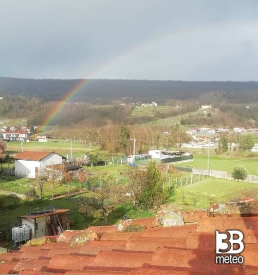 arcobaleno in inverno