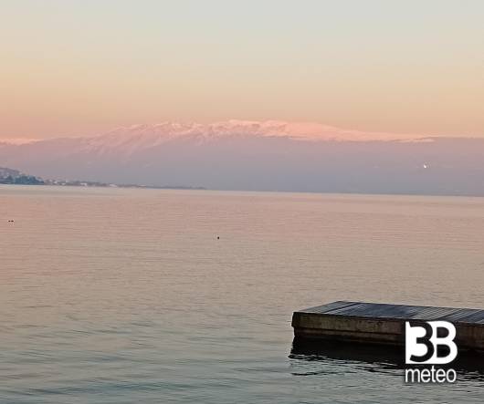 tramonto sul baldo