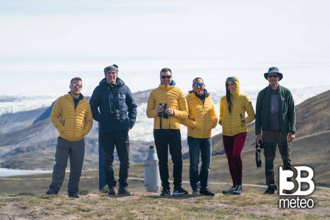 Il team di 3B Meteo nella tundra di Kangerlussuaq