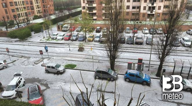 temporale con grandine