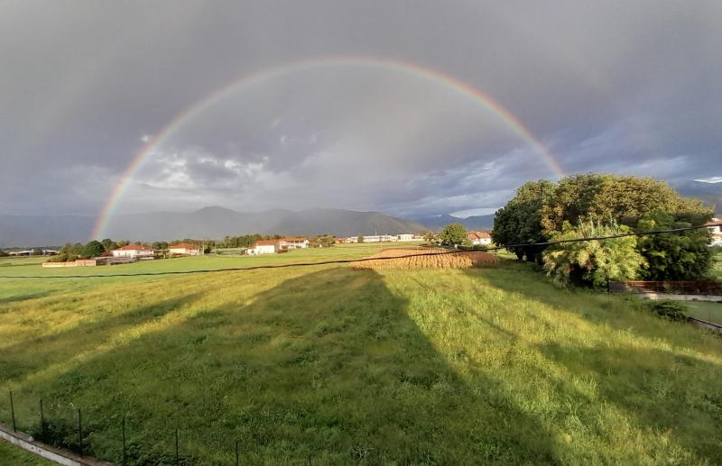 val di lanzo con doppio arcobaleno