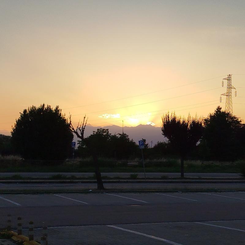 Moncalieri il tramonto.