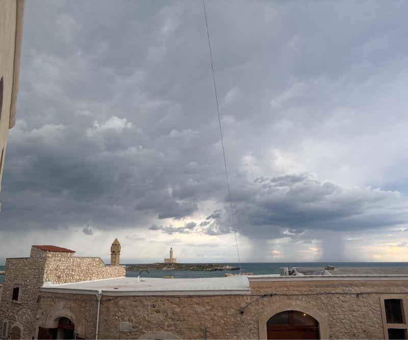 Pioggia in mare per ora