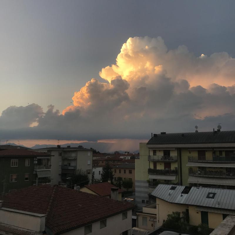Pioggia intensa su lusiana