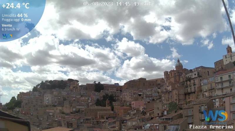 Giornata ventosa e fresca a Piazza Armerina