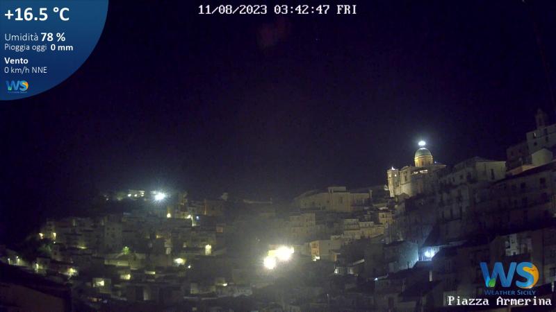 Piazza Armerina nottata fresca in pieno Agosto