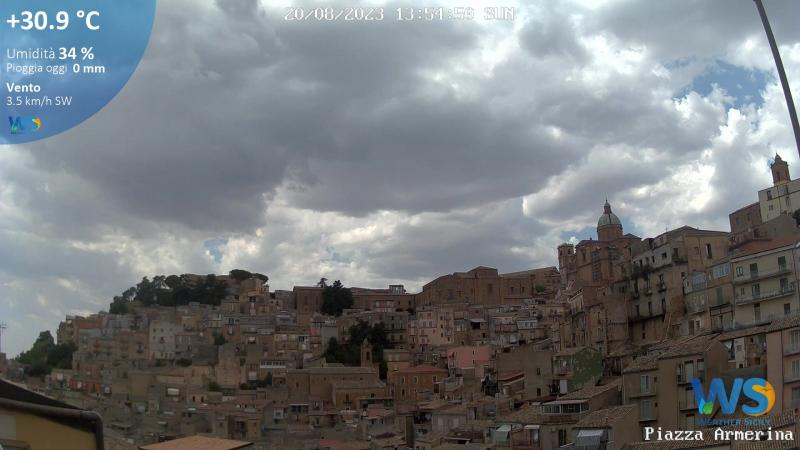 Piazza Armerina cielo coperto