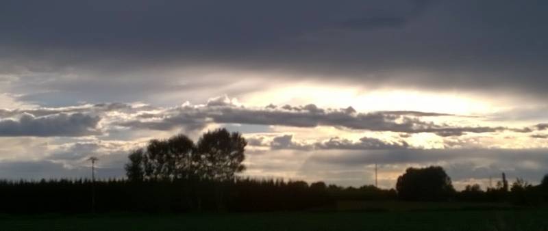 nuvole al tramonto
