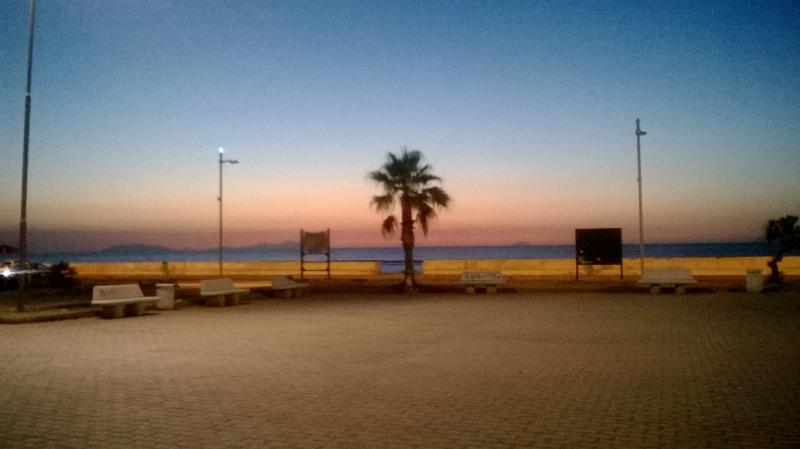 tramonto a Villafranca tirrena