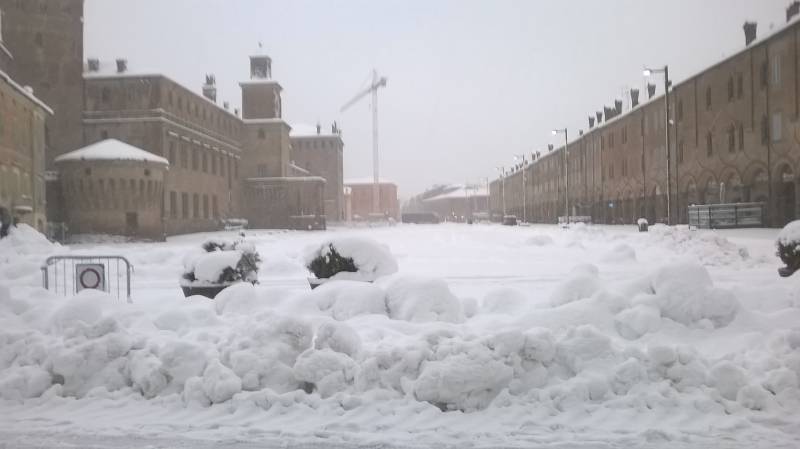 nevicata a carpi