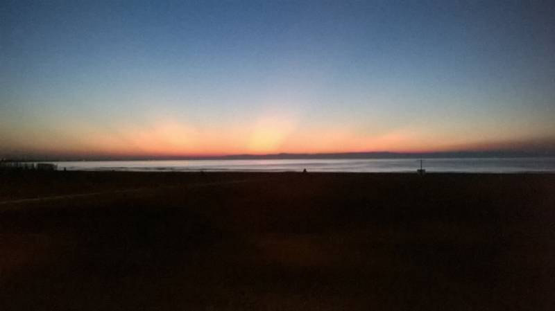 litorale di ponente Barletta tramonto