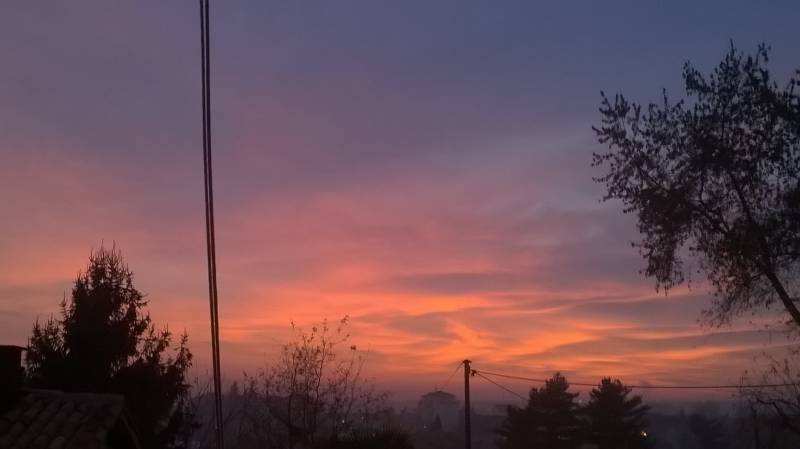 tramonto nebbioso-meteoreporter Lorenzo Borsetto