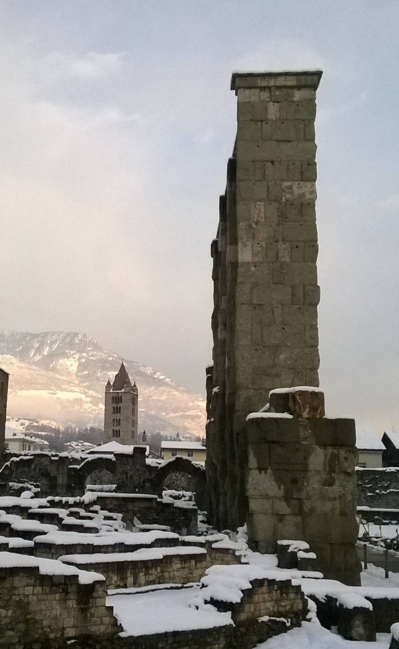 Aosta la sua storia e la neve