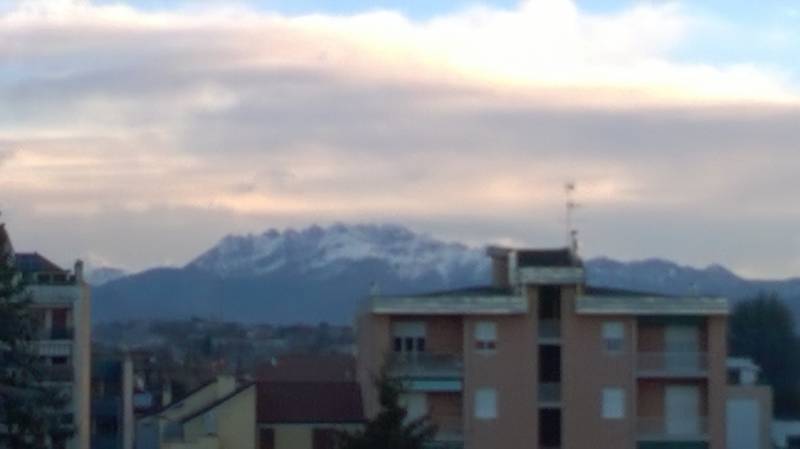 Mariano comense neve sui monti