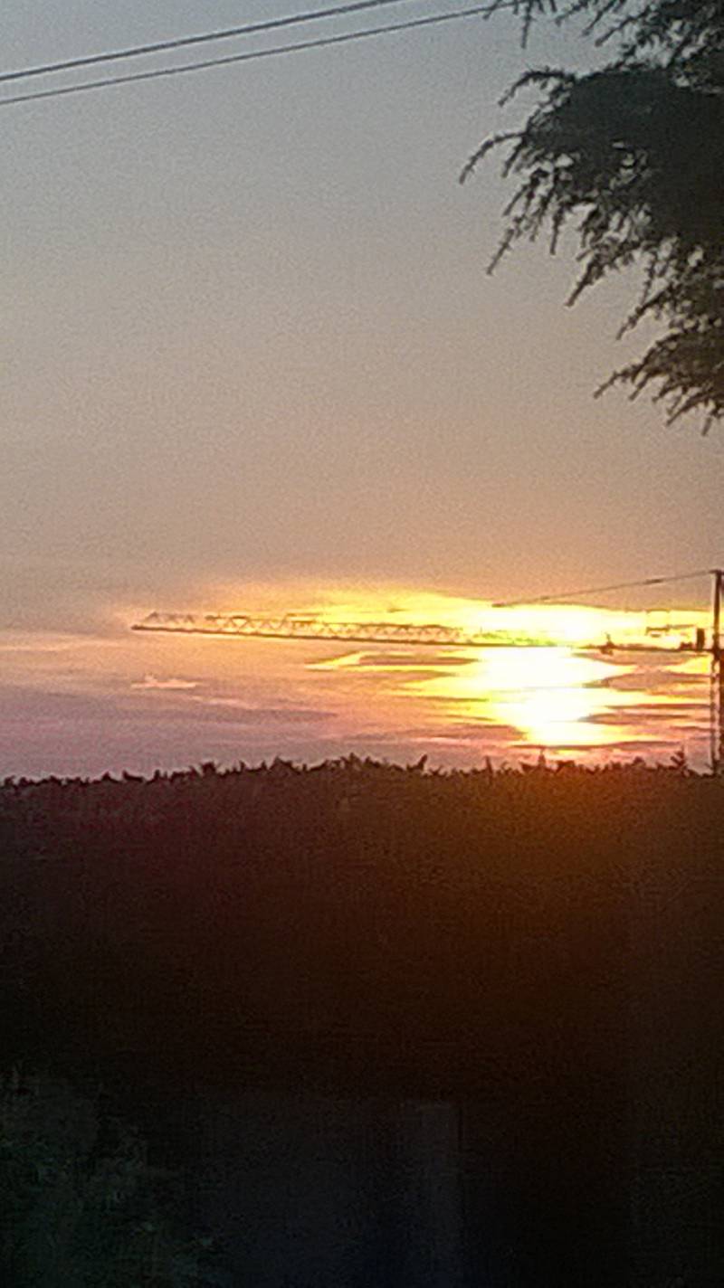 il bellissimo tramonto di pusiano