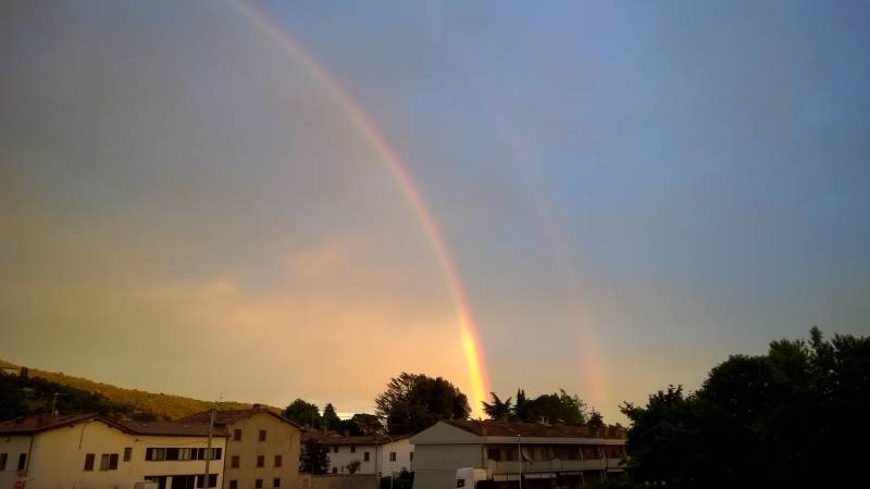 doppio arcobaleno su Gorlago