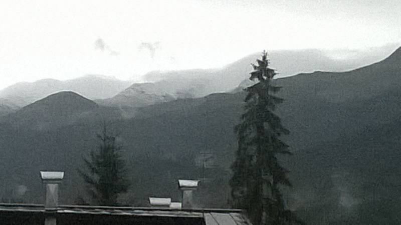 nevicata in montagna