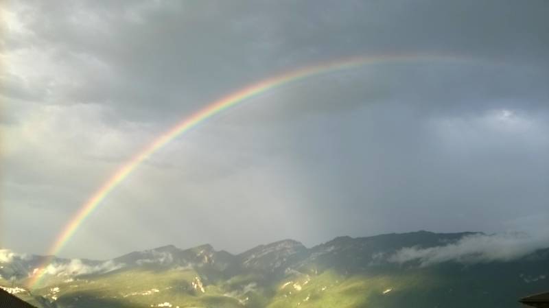 arcobaleno in Val di Non