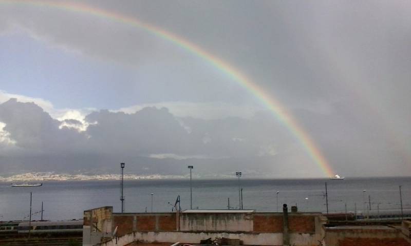 arcobaleno nello stretto 
