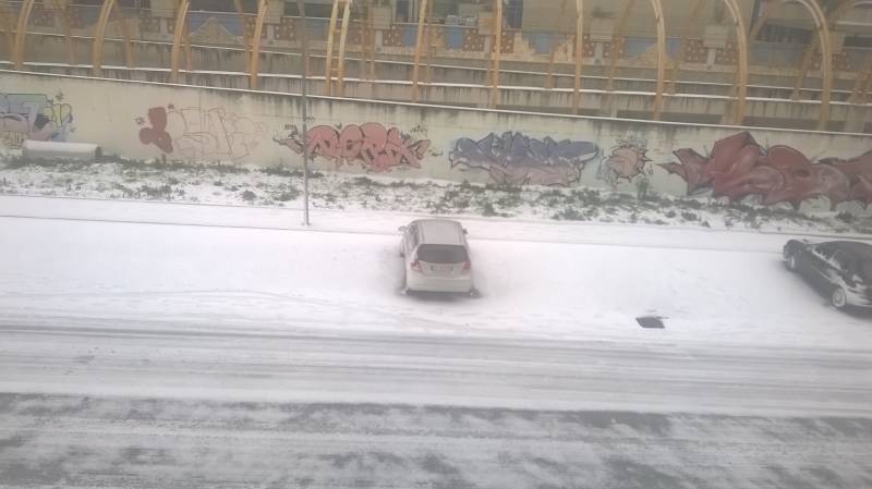 neve sulla metro'