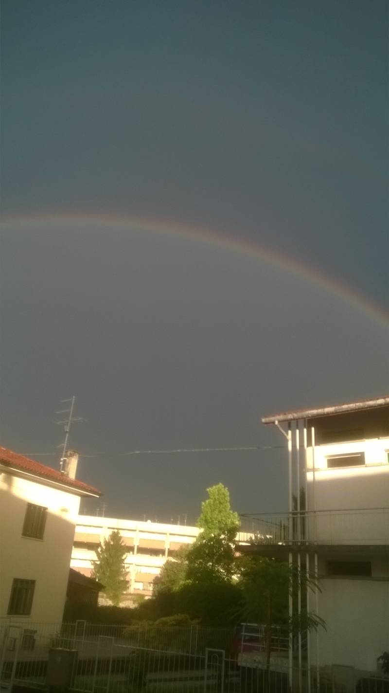 pioggia sole e arcobaleno