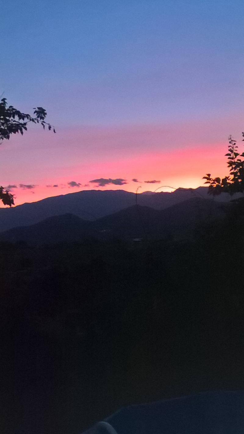 tramonto sul monte grappa