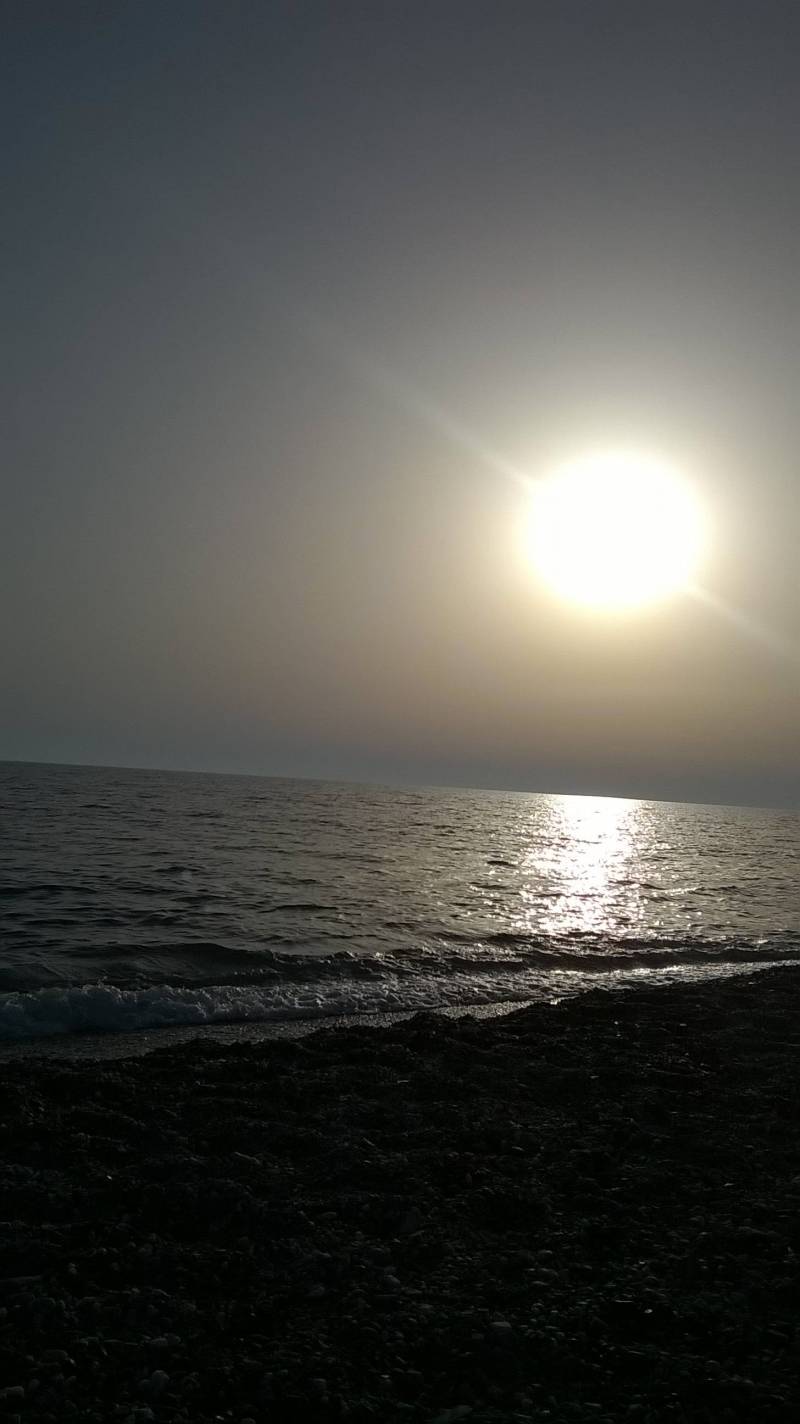 tramonto a Falerna marina
