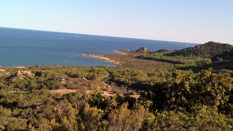 Veduta dal faro di Capocomino di siniscola