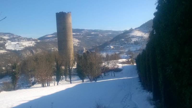 La torre con la neve