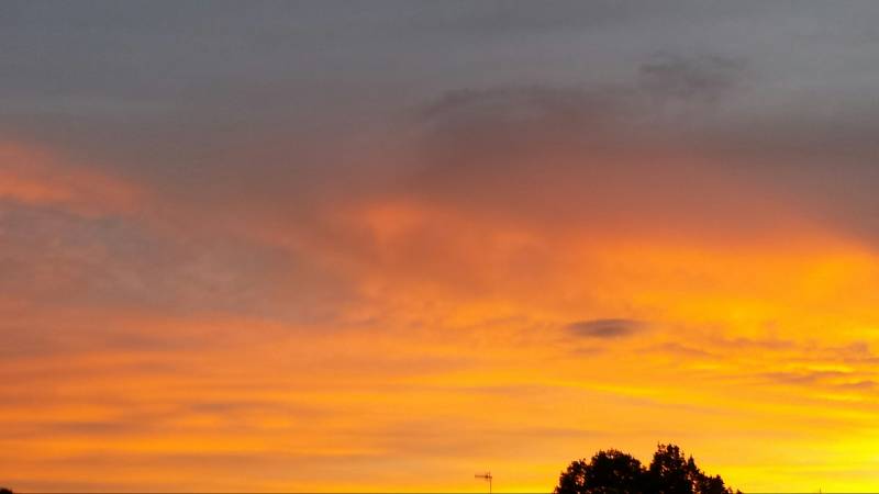 Il tramonto a montecchio emilia