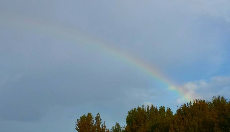 L'arcobaleno a montecchio emilia oggi