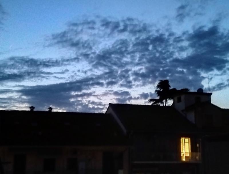 serata con nuvole
