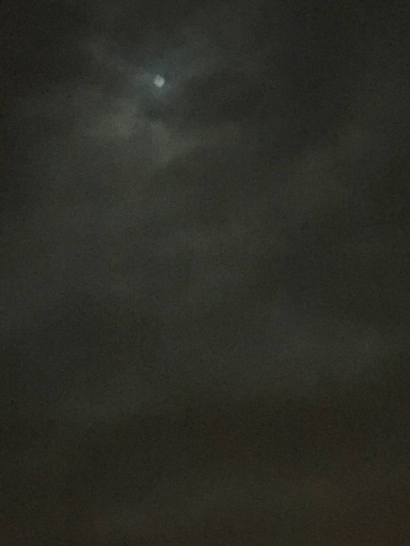 nubi e super luna