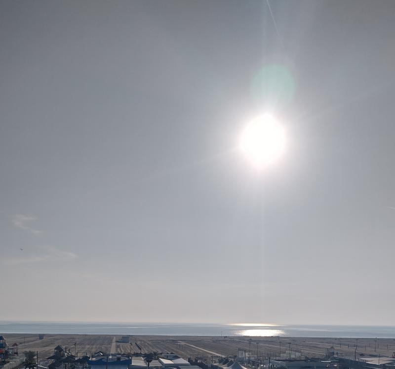 giornata caldissima senza un alito di vento