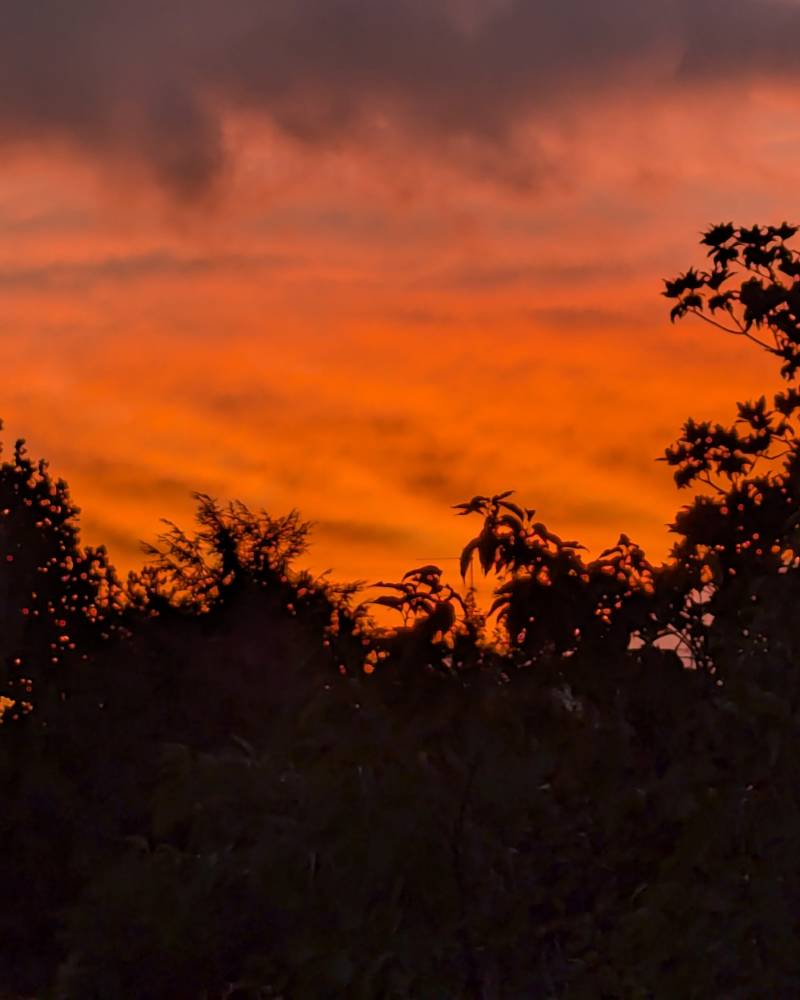 tramonto verso citta' alta