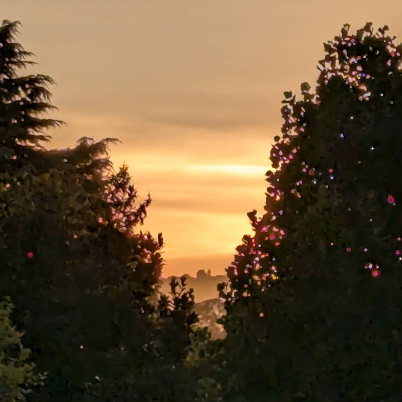 tramonto verso citta' alta