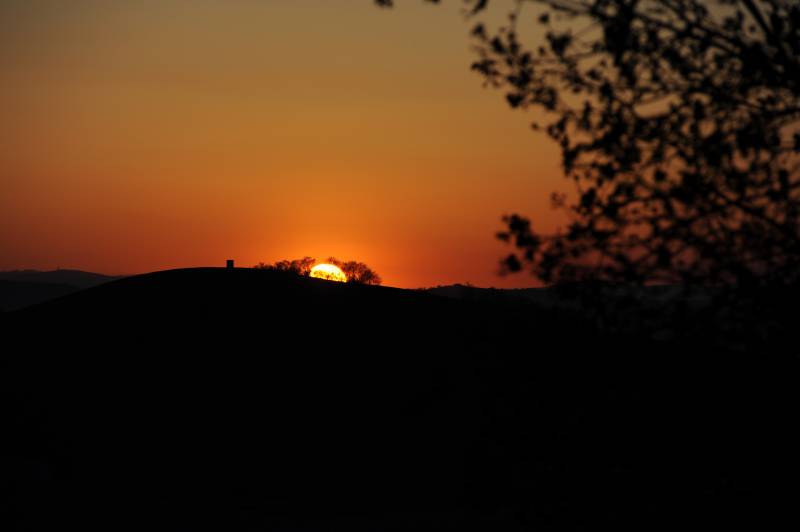 tramonto colline fermane