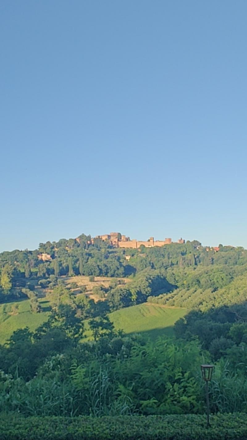 Il castello di Gradara dalla casaccia