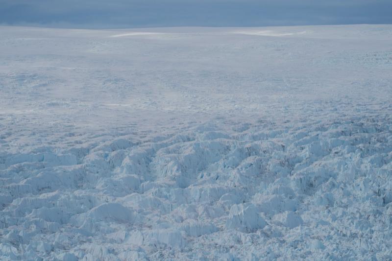 Sorvolo sull'Eqi Glacier