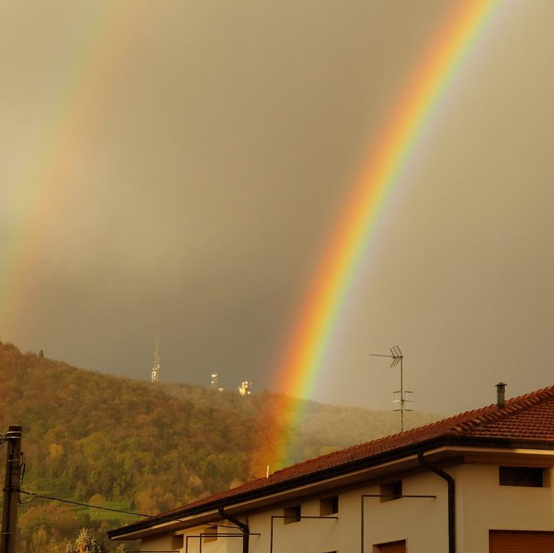 arcobaleno alla base della maresana