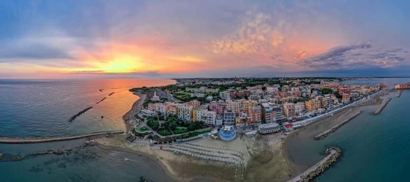 panoramica e tramonto ad Anzio
