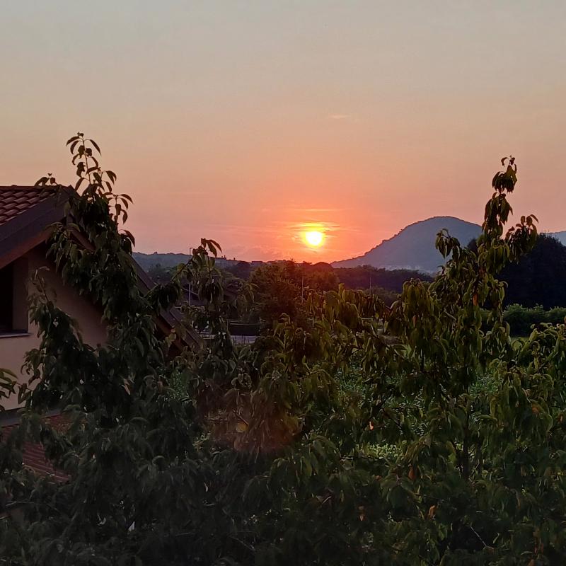 tramonto di fuoco