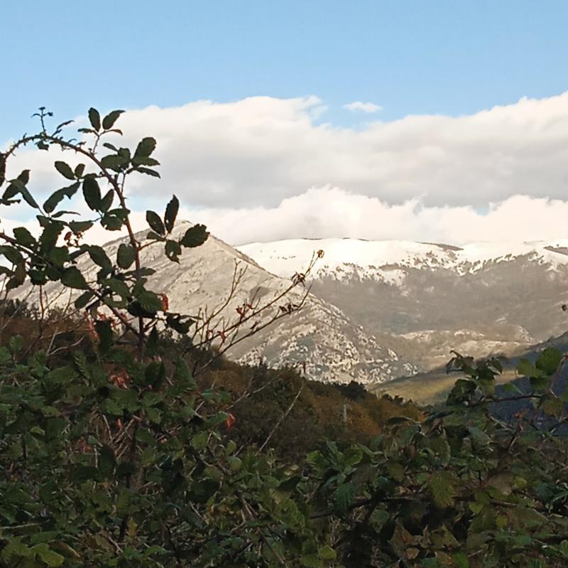 Prima neve sulla raia del pedale