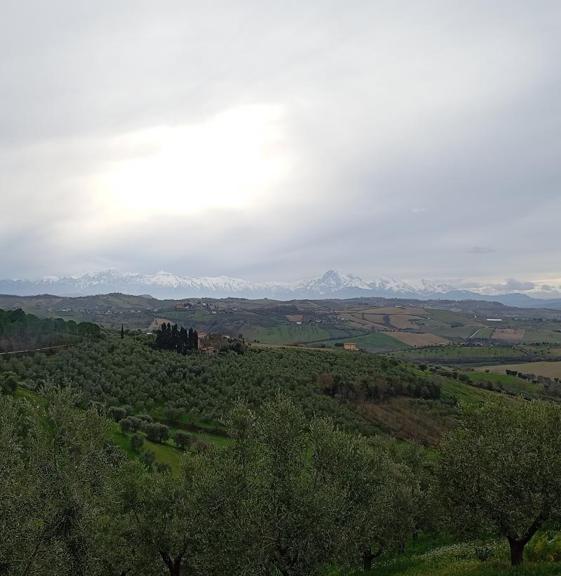 Da Tortoreto Gran Sasso con livrea invernale