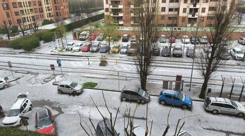 temporale con grandine