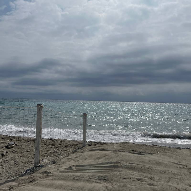 Spiaggia davanti residence sabrina Ceriale