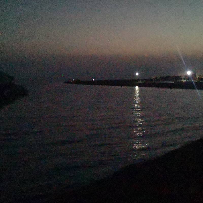 Tramonto gizzeria lido ore 21 e 10 temperatura 29.17 luglio