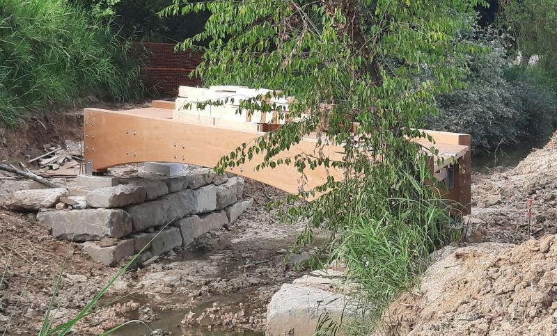 I lavori per il nuovo percorso da Ponte Felcino a Villa Pitignano proseguono...