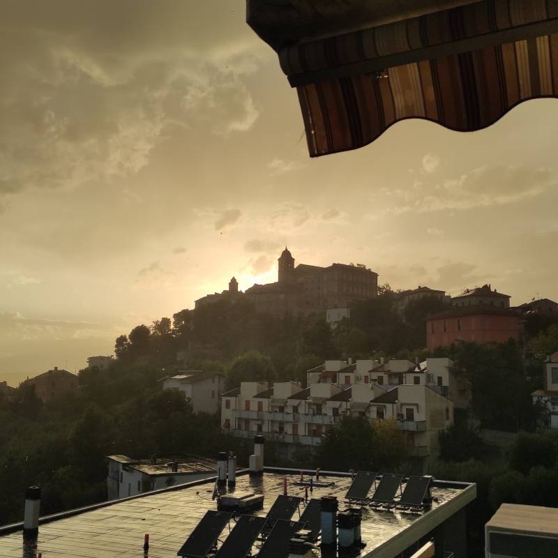 Temporale forte estivo a Monteprandone ap