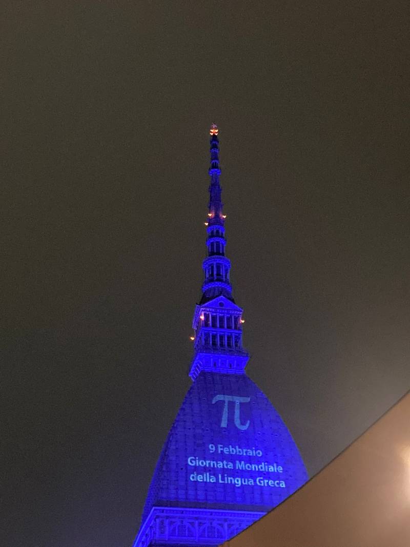mole antonelliana illuminata con greco.